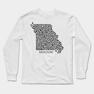 State of Missouri Maze Long Sleeve T-Shirt